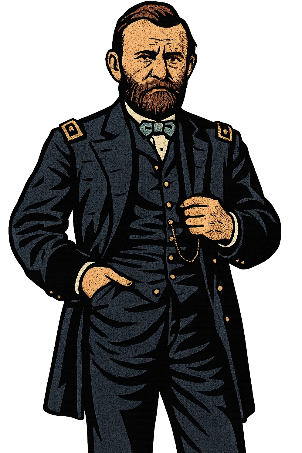 The full body of President Ulysses Grant emoji