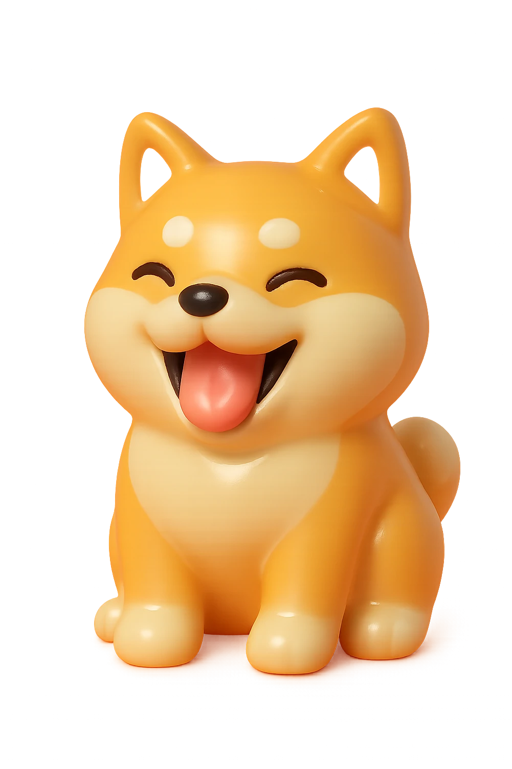 shiba inu, laughing emoji