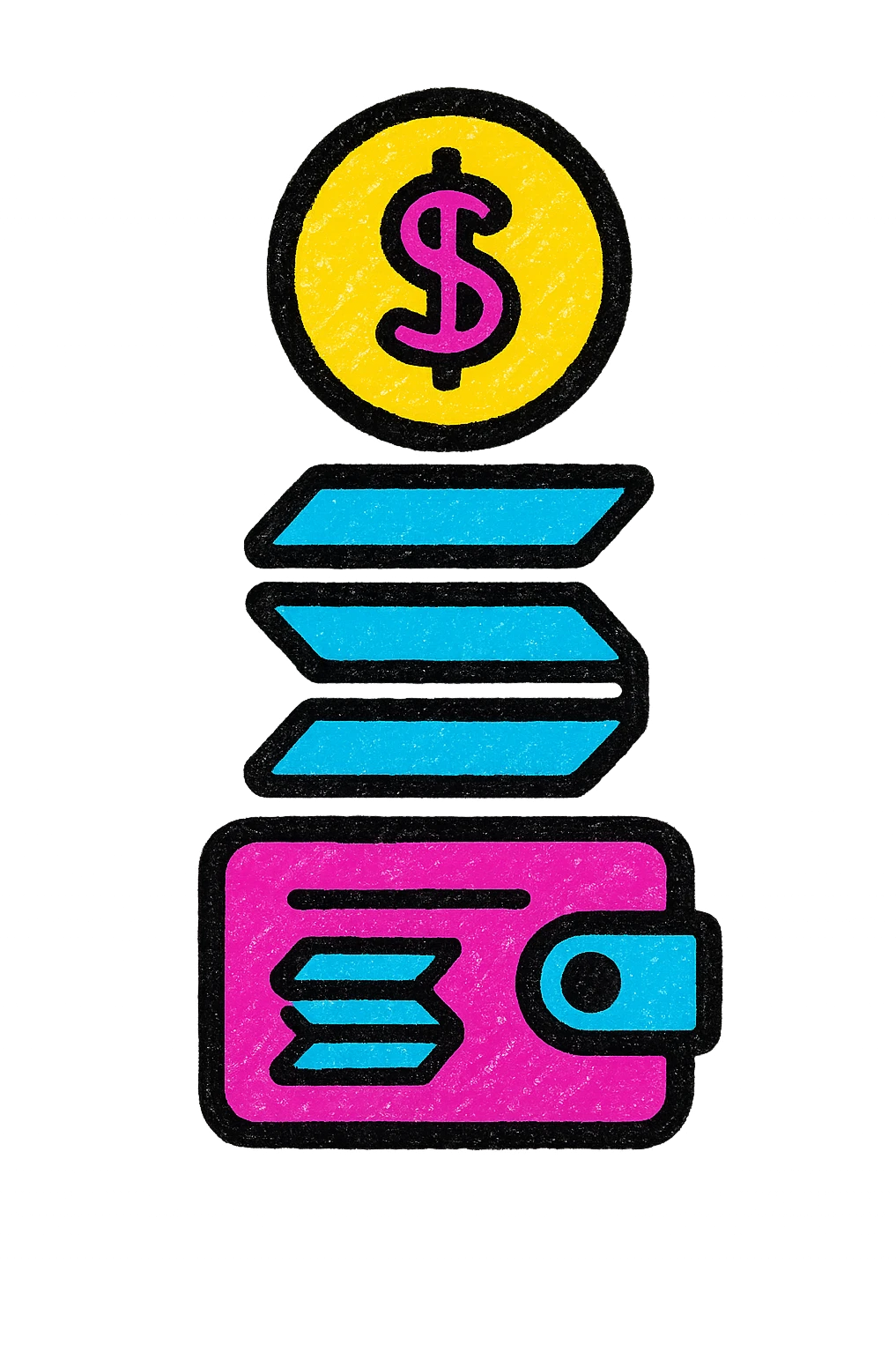A logo for a solana wallet balance tracker in the macos menubar emoji