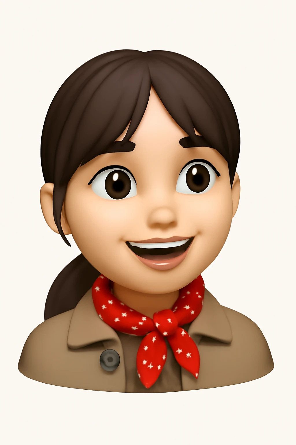 A 3D Apple-style emoji version of the uploaded image, preserving its colors, shapes, textures, and overall design, simplified into emoji form while keeping key details recognizable. Smooth glossy finish, soft shadows, high-quality render, minimal background emoji
