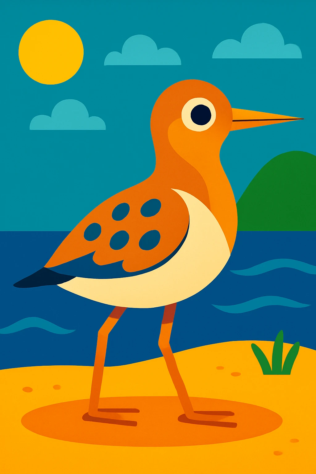 Sandpiper emoji