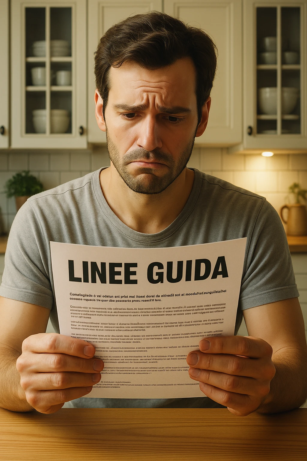 FALLA IDENTICA A QUESTA MA SUL FOGLIO SCRIVI "LINEE GUIDA" IN ITALIANO emoji