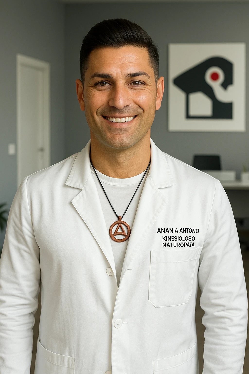 Kinesiologo chiamato Antonio Anania, immagini iperrealistiche emoji