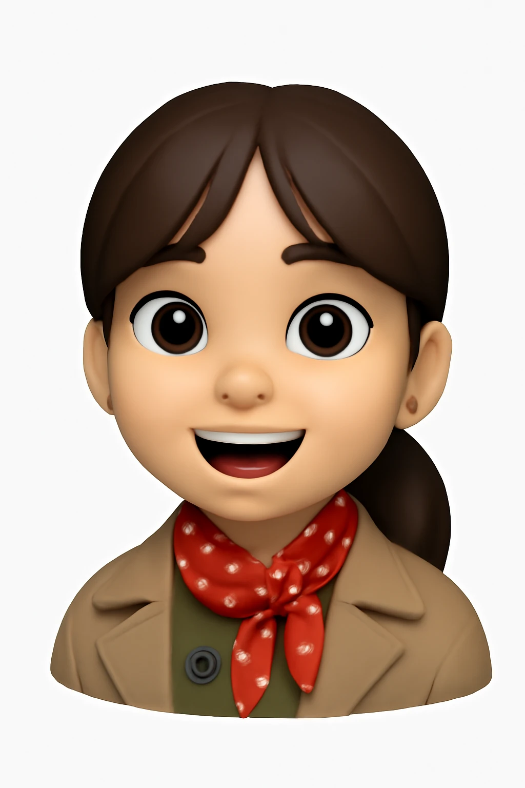 A 3D Apple-style emoji version of the uploaded image, preserving its colors, shapes, textures, and overall design, simplified into emoji form while keeping key details recognizable. Smooth glossy finish, soft shadows, high-quality render, minimal background emoji