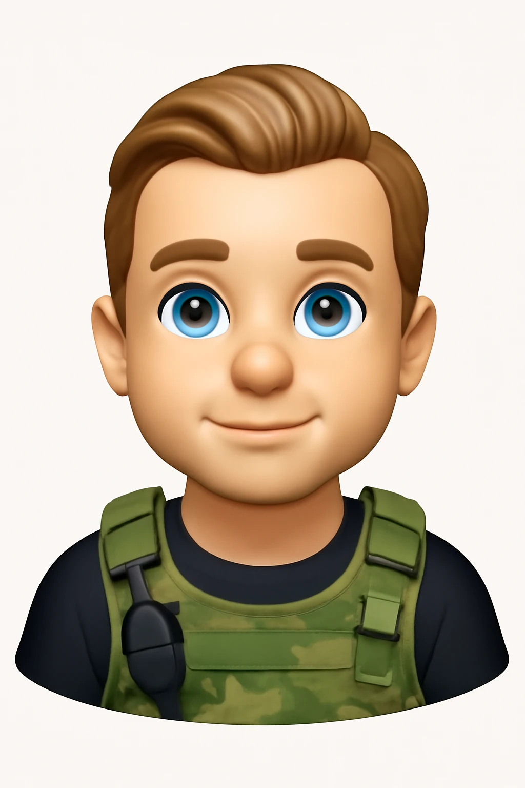 A 3D Apple-style emoji version of the uploaded image, preserving its colors, shapes, textures, and overall design, simplified into emoji form while keeping key details recognizable. Smooth glossy finish, soft shadows, high-quality render, minimal background emoji