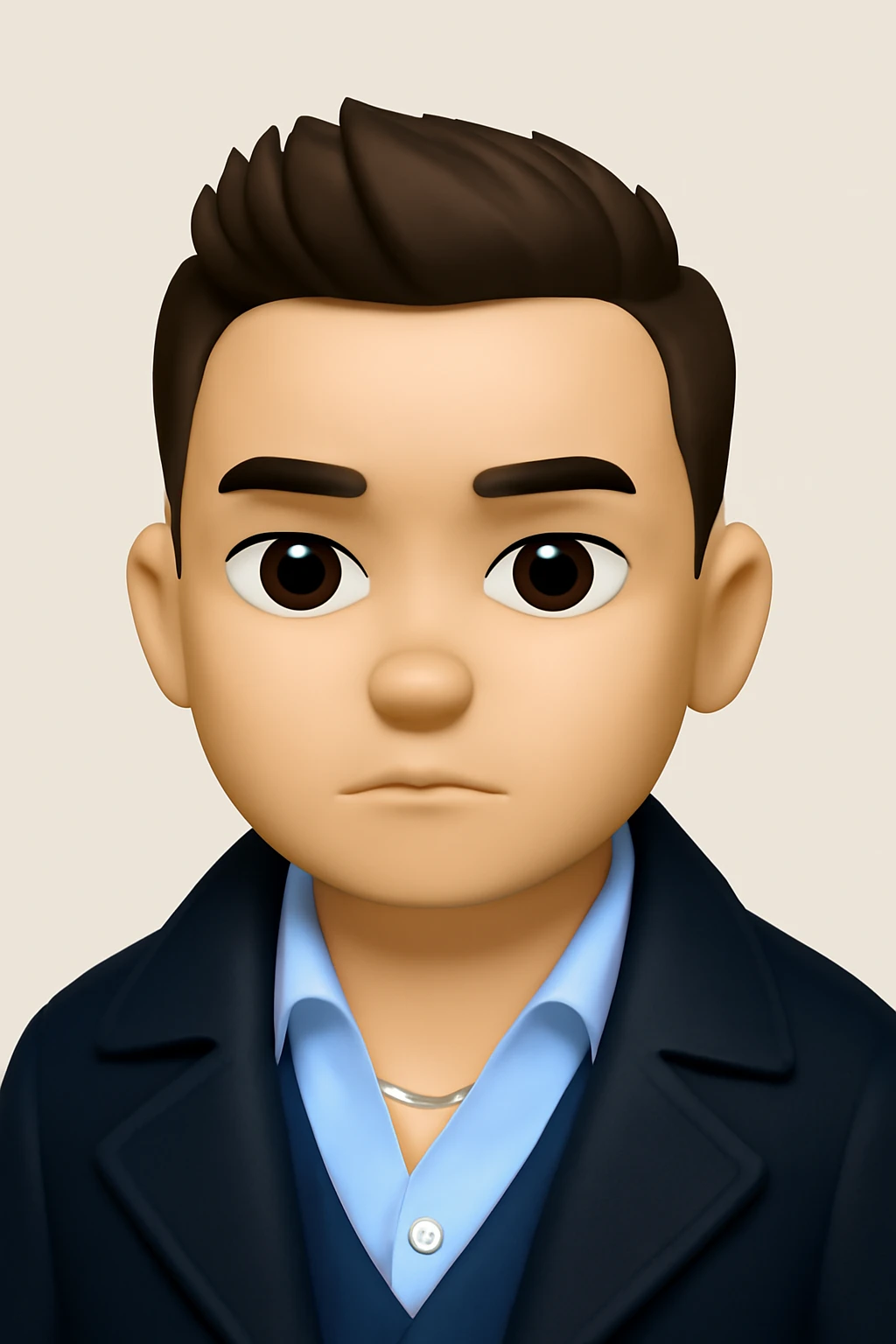 A 3D Apple-style emoji version of the uploaded image, preserving its colors, shapes, textures, and overall design, simplified into emoji form while keeping key details recognizable. Smooth glossy finish, soft shadows, high-quality render, minimal background emoji