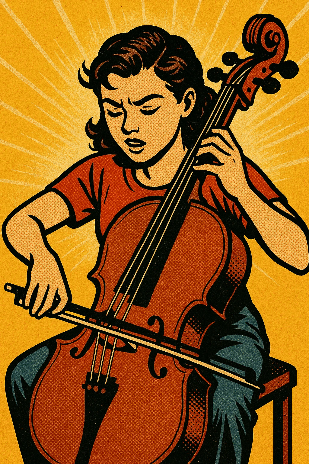 girl playing cello emoji