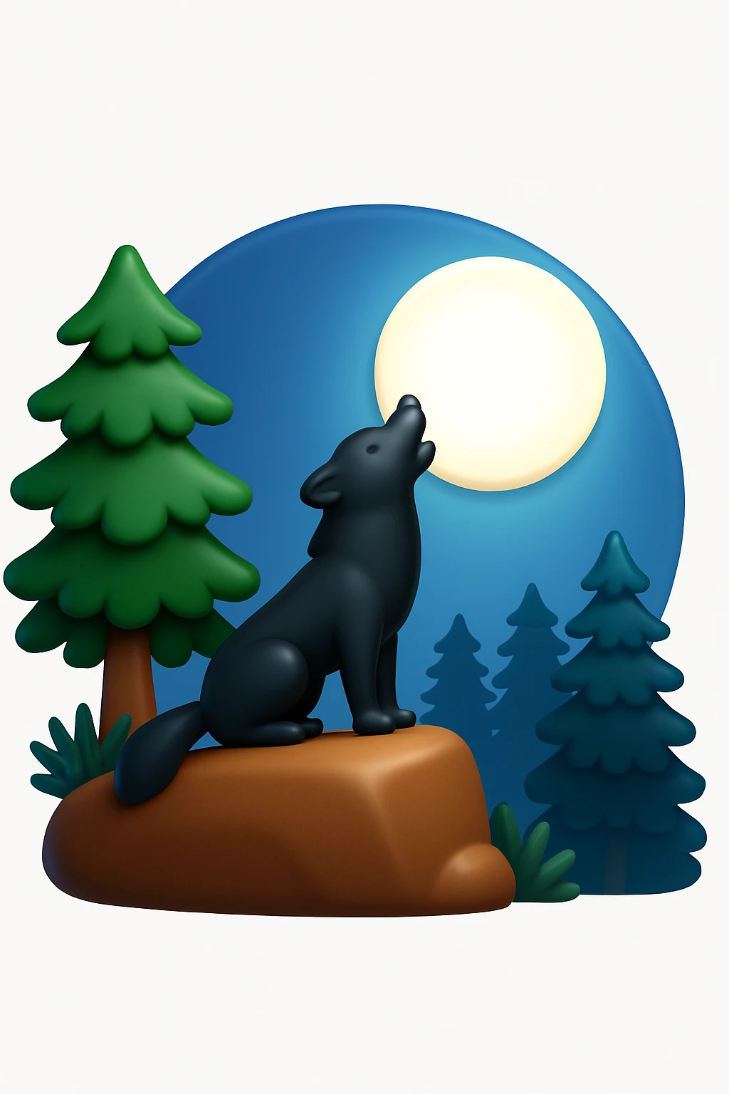 Convert the uploaded image into a 3D Apple-style emoji — preserve the key shapes, colors, and overall composition of the original image. Simplify the forms into clean, rounded cartoon-style elements while keeping the subject recognizable. Apply glossy textures, soft lighting, smooth shading, and render everything in Apple emoji style on a clean white background emoji