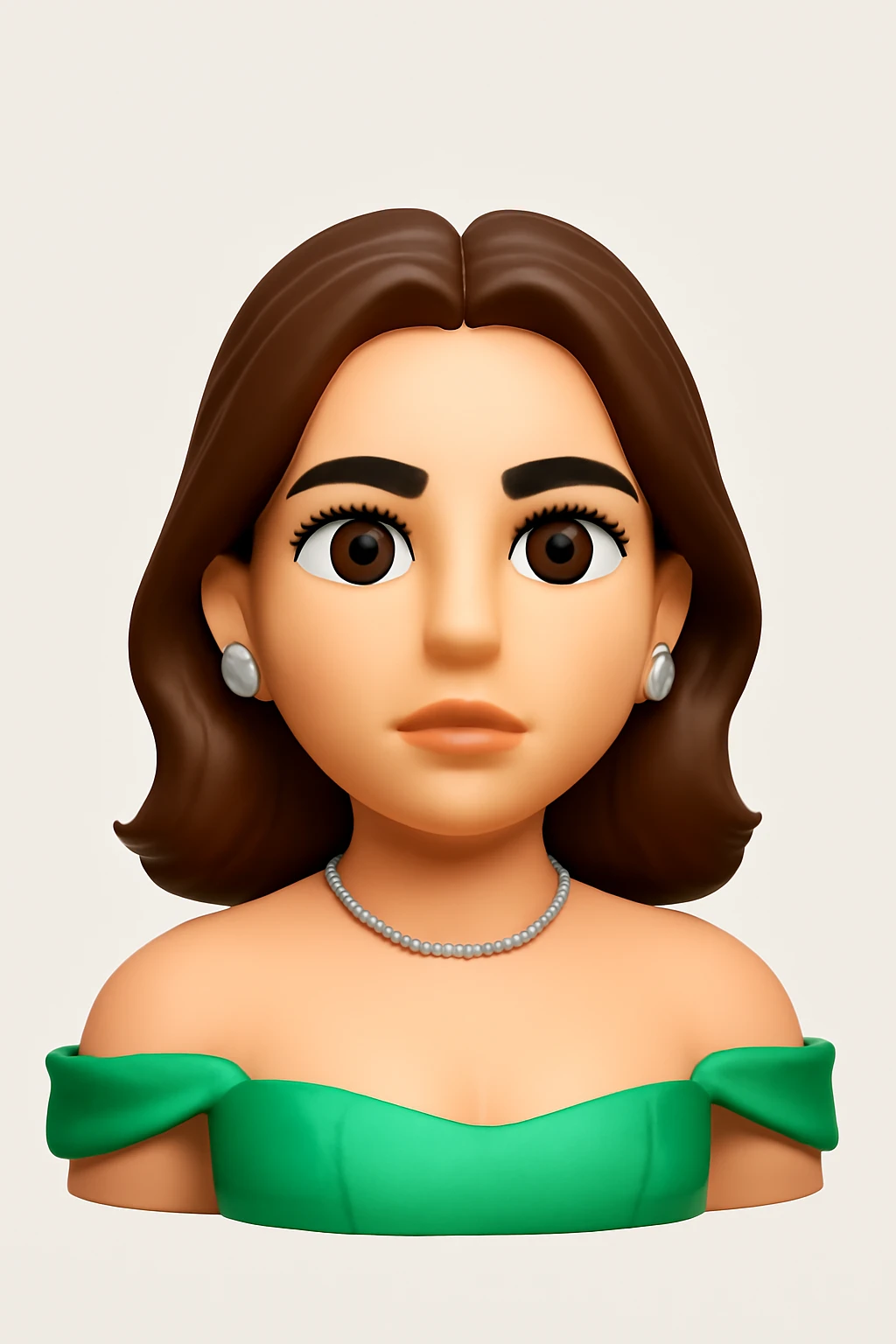 A 3D Apple-style emoji version of the uploaded image, preserving its colors, shapes, textures, and overall design, simplified into emoji form while keeping key details recognizable. Smooth glossy finish, soft shadows, high-quality render, minimal background emoji