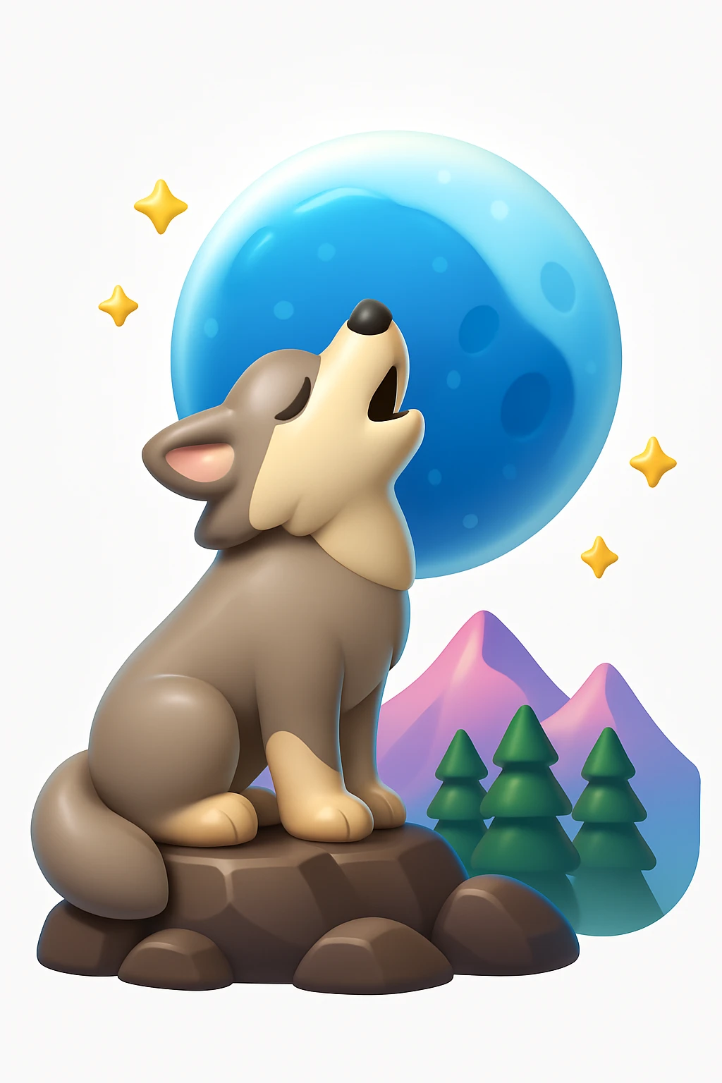 Convert the uploaded image into a 3D Apple-style emoji — preserve the key shapes, colors, and overall composition of the original image. Simplify the forms into clean, rounded cartoon-style elements while keeping the subject recognizable. Apply glossy textures, soft lighting, smooth shading, and render everything in Apple emoji style on a clean white background emoji