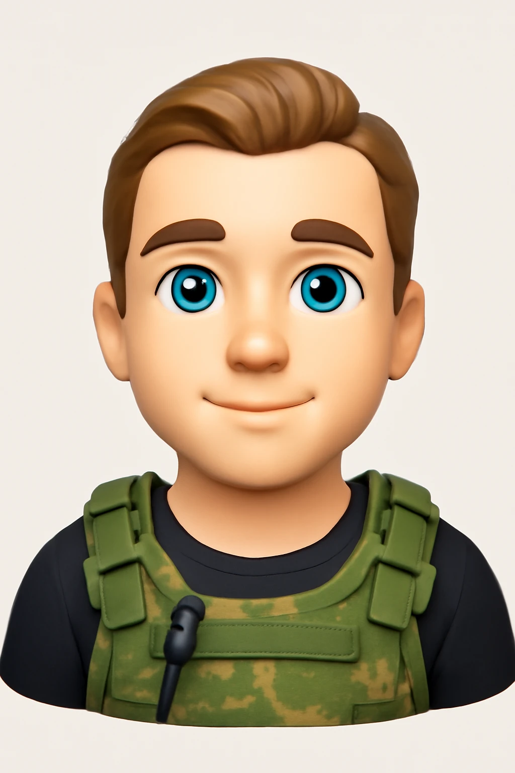 A 3D Apple-style emoji version of the uploaded image, preserving its colors, shapes, textures, and overall design, simplified into emoji form while keeping key details recognizable. Smooth glossy finish, soft shadows, high-quality render, minimal background emoji