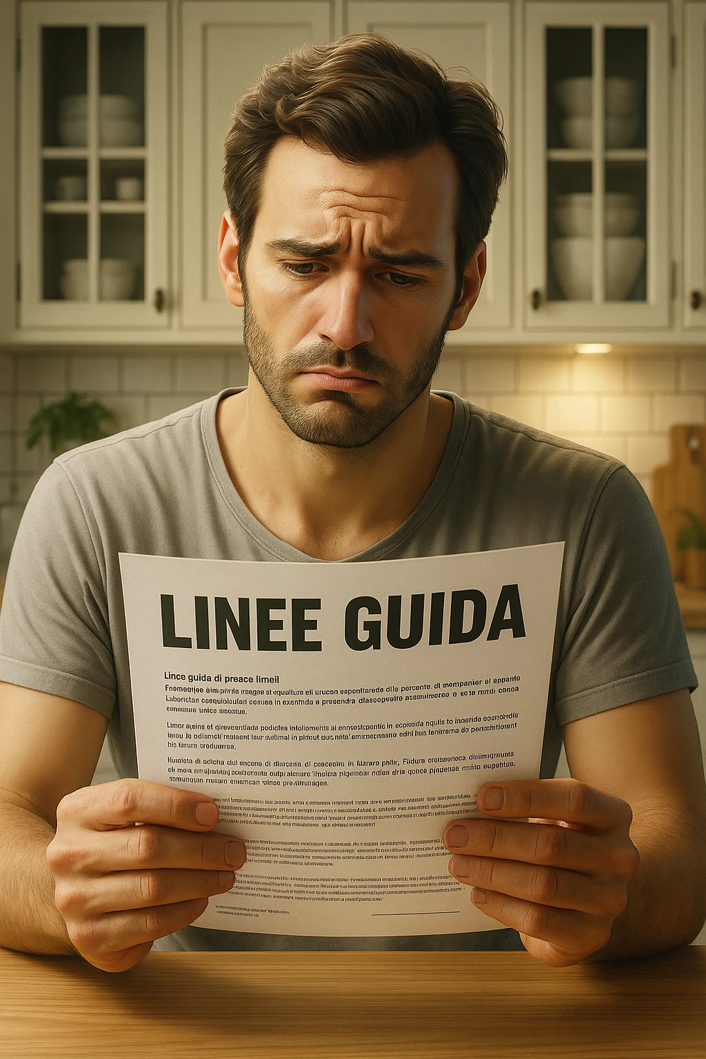 FALLA IDENTICA A QUESTA MA SUL FOGLIO SCRIVI "LINEE GUIDA" IN ITALIANO emoji