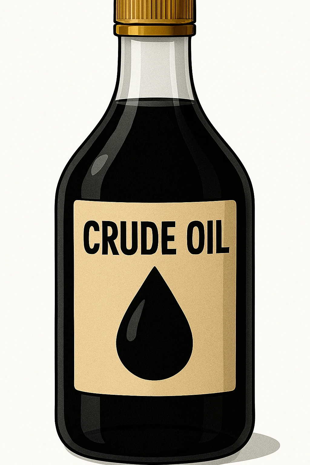 нарисуй в стиле как выше бутылку нефти по форме как во вложении emoji