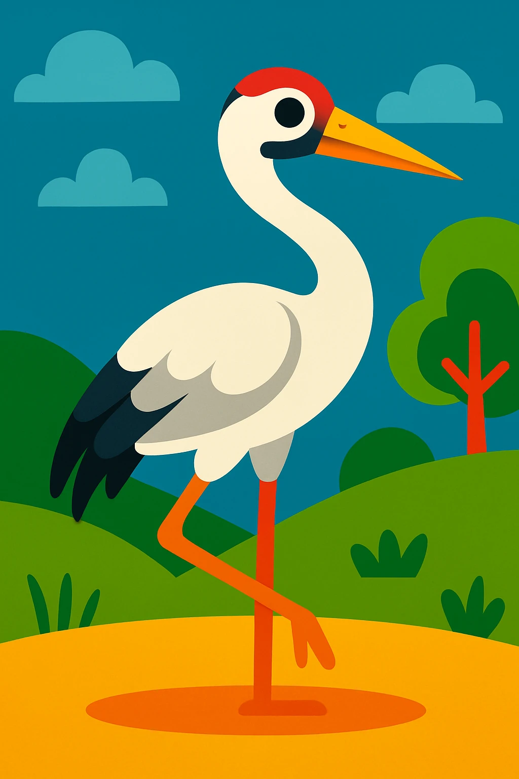 Crane emoji
