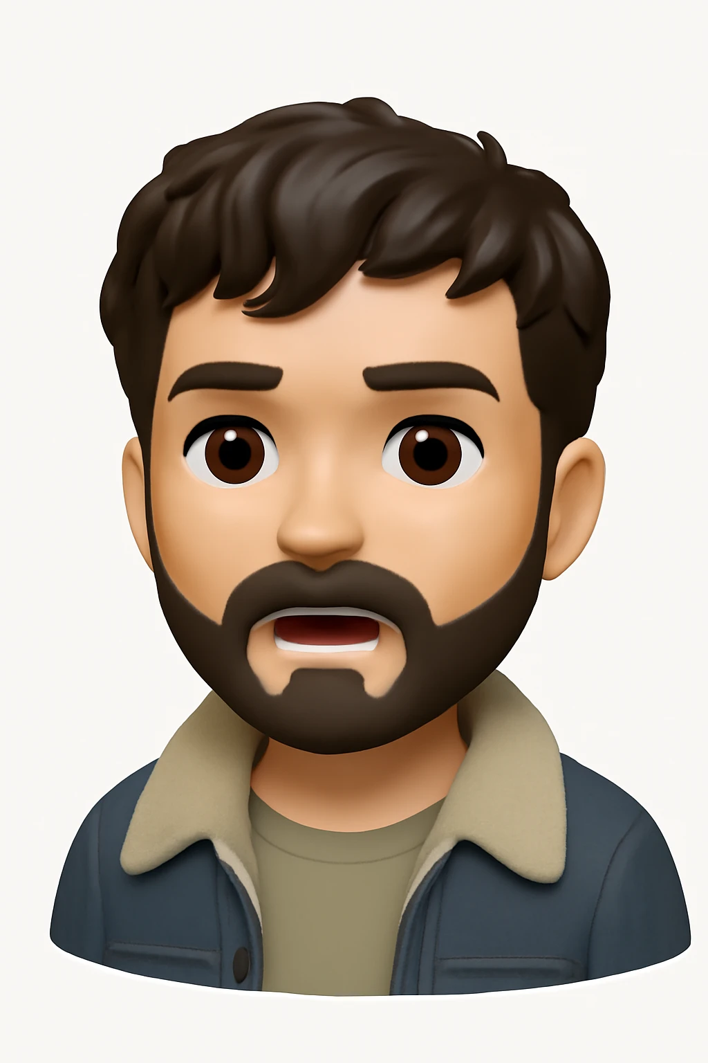 A 3D Apple-style emoji version of the uploaded image, preserving its colors, shapes, textures, and overall design, simplified into emoji form while keeping key details recognizable. Smooth glossy finish, soft shadows, high-quality render, minimal background emoji