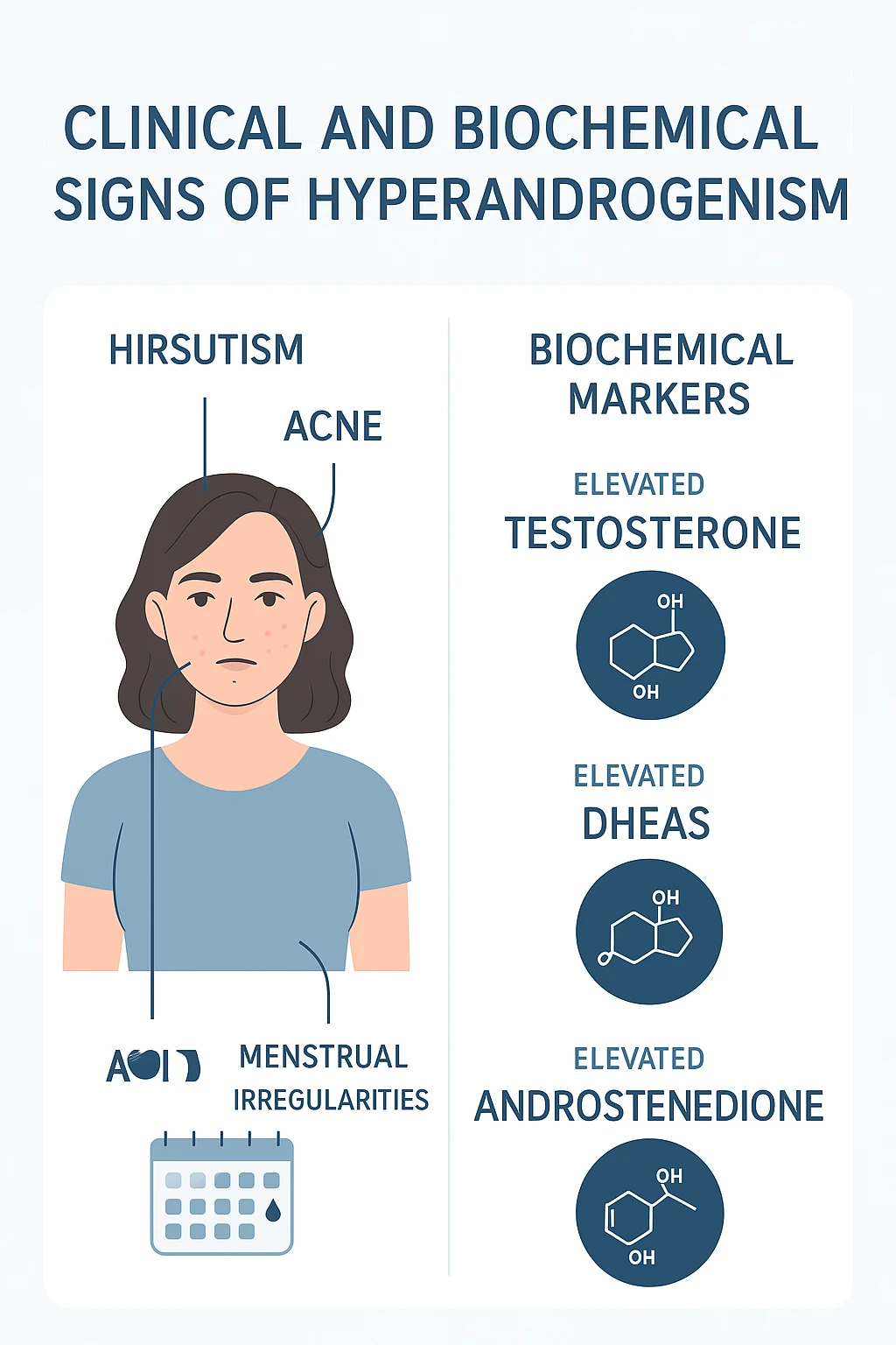 segni clinici e biochimici di iperandrogenismo emoji