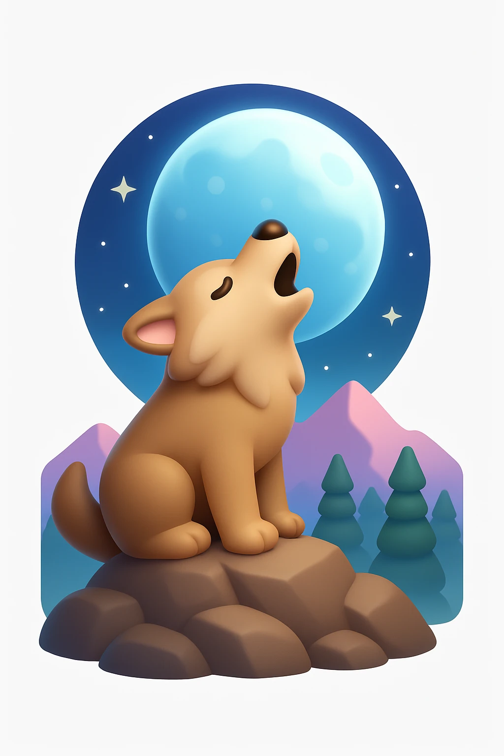 Convert the uploaded image into a 3D Apple-style emoji — preserve the key shapes, colors, and overall composition of the original image. Simplify the forms into clean, rounded cartoon-style elements while keeping the subject recognizable. Apply glossy textures, soft lighting, smooth shading, and render everything in Apple emoji style on a clean white background emoji