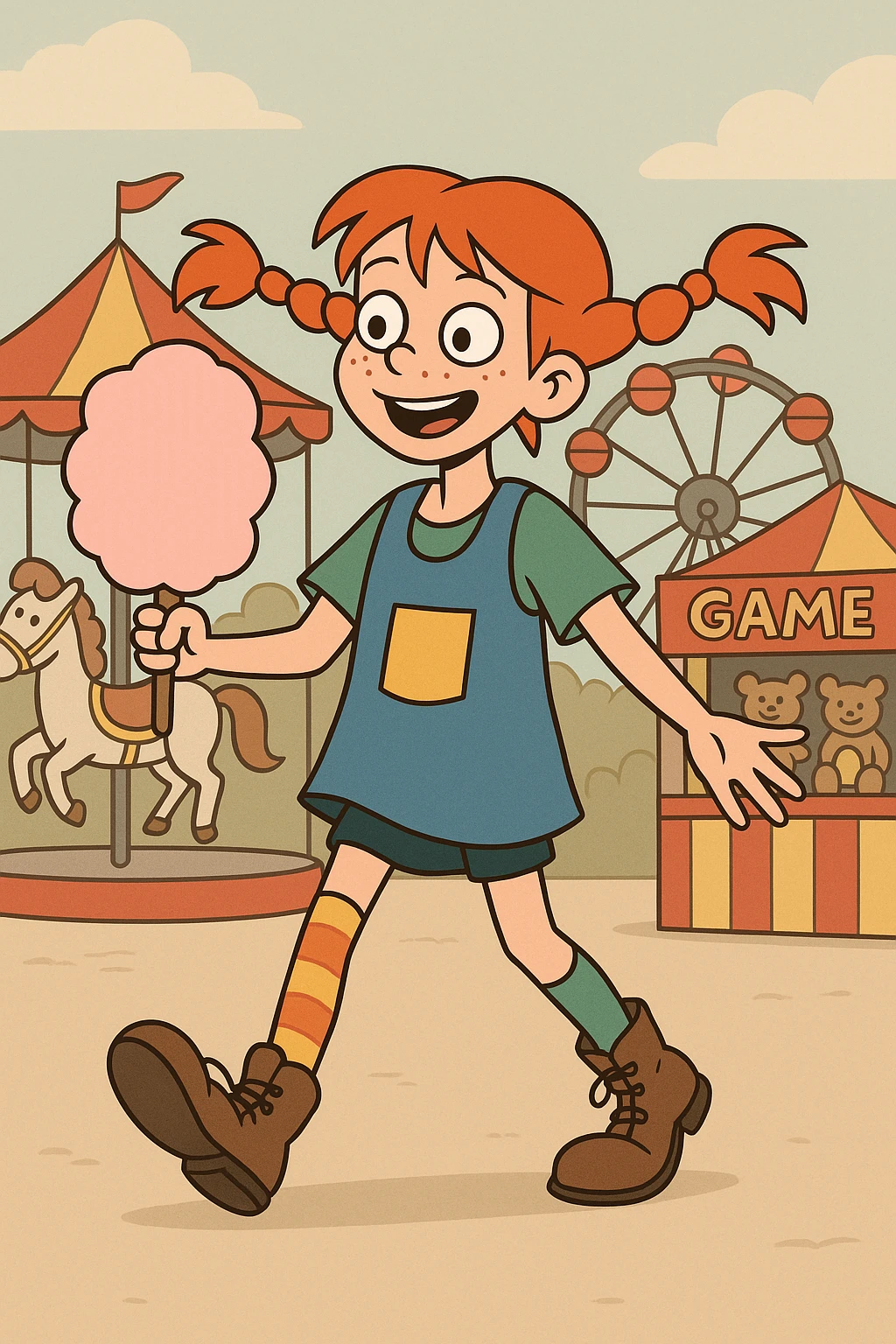 Pippi Longstocking Pippi går på tivoli  emoji