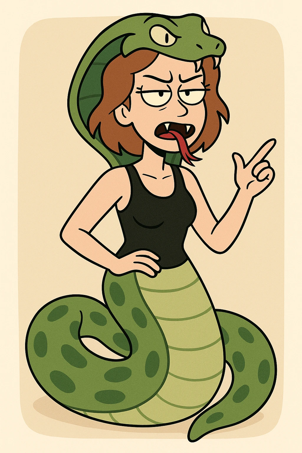 Human snake emoji