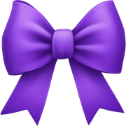 purple bow sticker