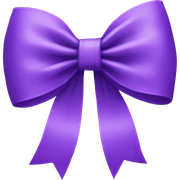 Purple bow  sticker