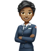 Flight attendant  sticker