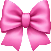 pink bow sticker