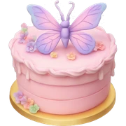 Fairy pastel cake sticker