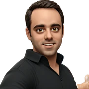 smiling boy in black shirt sticker