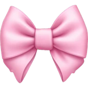 Baby pink bow sticker
