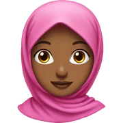 Pink hijab girl sticker