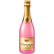 Pink champagne  sticker
