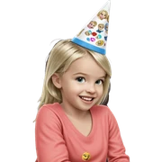 smiling blonde girl portrait sticker