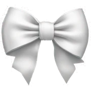 white bow sticker