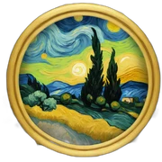 van gogh sticker