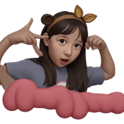 girl with animal ears sticker