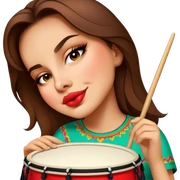Festive Drummer sticker