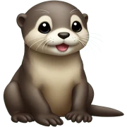 baby otter sticker