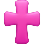 Pink cross sticker