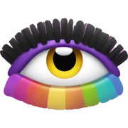 mascara colorful tones sticker