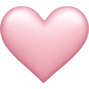Light pink heart  sticker