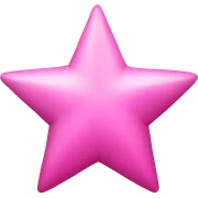 Pink star sticker