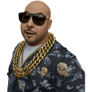 bald man with gold chain sticker