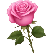 Pink rose sticker
