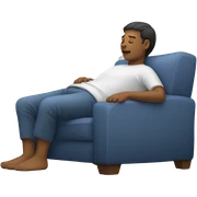 Person laying down sticker