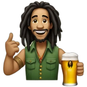 Bob-Marley-beer sticker
