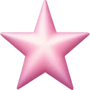 pale pink star sparkle sticker