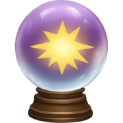 Crystal ball sticker