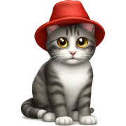 Gatto con cappello di natale sticker