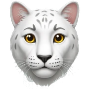 White big cat sticker